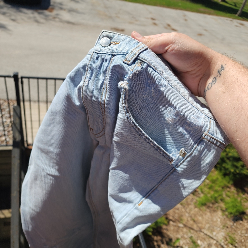 Summer Blue Men's Moschino Jeans (Lightly Distressed)